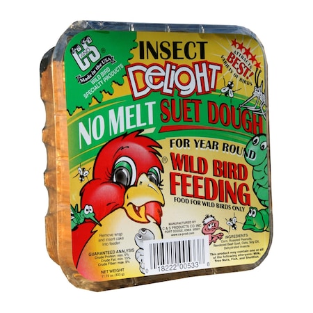 C&S Products C&S Products Insect Delight Assorted Species Beef Suet Wild Bird Food 11.75 oz 12533